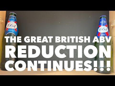 Kronenbourg 1664 5% ABV VS Kronenbourg 1664 4.6% ABV ,The Great British Beer ABV Reduction Continues