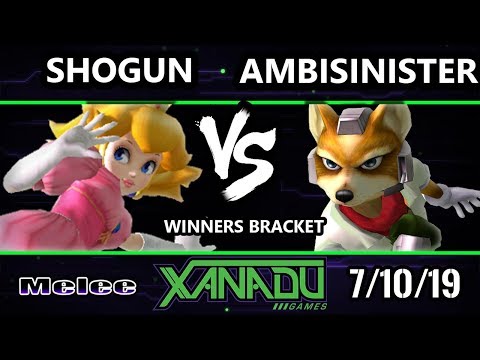 S@X 310 SSBM - Ambisinister (Fox) Vs. Shogun (Peach) - Smash Melee Winners Top 24