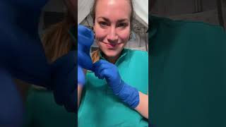 The sound of blue latex gloves + close-up ASMR 👀💙 If you know, you know