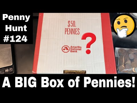 A BIG $50 Penny Box - Penny Hunt and Fill #124