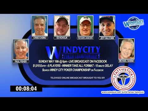 Windy City Poker Live May 16th, 2021 - 6p $1k SNG