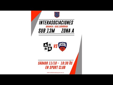 PROVINCIAL INTERASOCIACIONES SUB 13 M - ZONA A | RECONQUISTENSE vs. SANTAFESINA