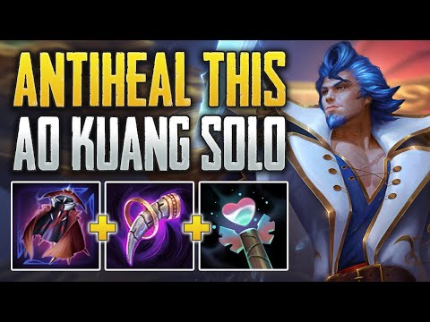 BUILD ANTIHEAL OR LOSE! Ao Kuang Solo Gameplay (SMITE Conquest)