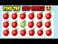 Find The Odd Emojis out | Find The Odd One Out | emoji puzzal #emojichallenge #puzzlegame #emojiquzi