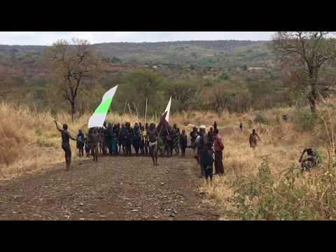 The Donga Village Procession -- Surma Tribes in Omo Valley