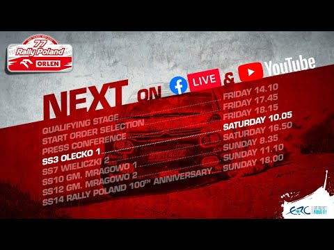 ORLEN 77TH RALLY POLAND - SS3 OLECKO LIVE
