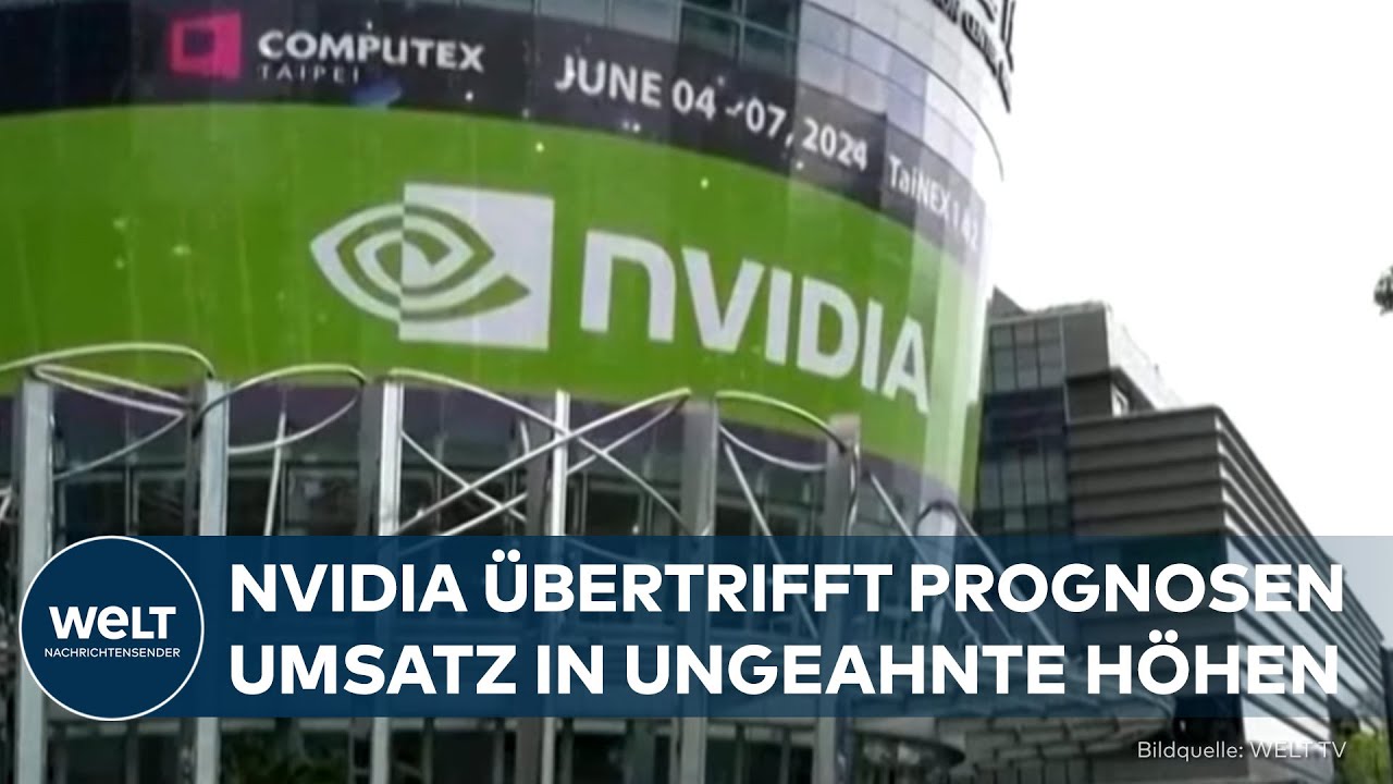 NVIDIA: Geschäft beim Chipriesen läuft ungebremst – Umsatz steigt  um mehr als 60 Prozent