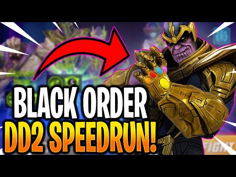 *NEW* BLACK ORDER DD2 SPEEDRUN! - MARVEL Strike Force - MSF