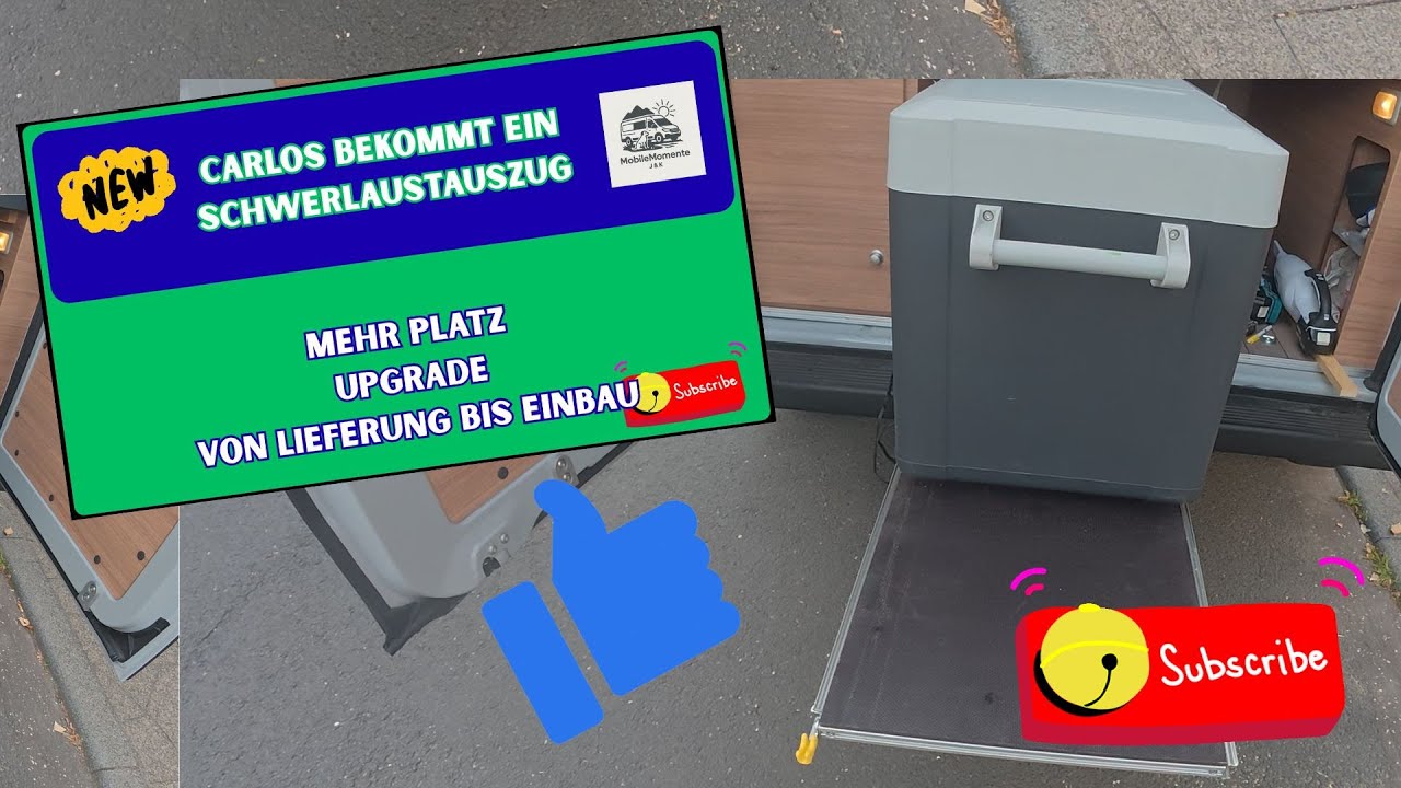 Schwerlastauszug im Weinsberg Carabus – Mehr Stauraum für Carlos