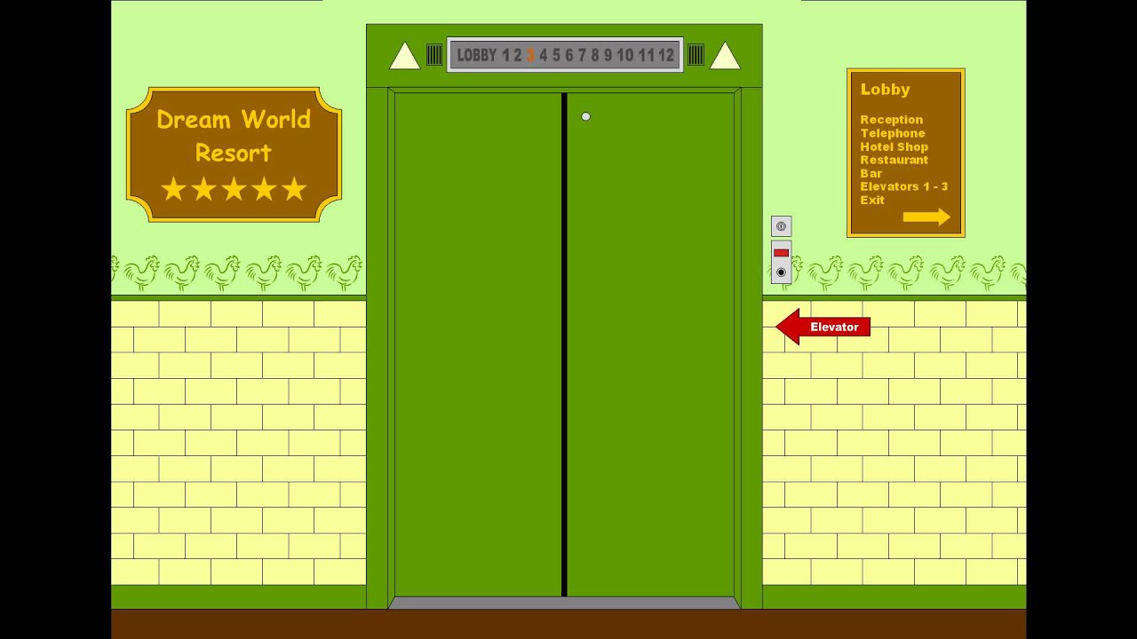 Elevator PowerPoint animation 1
