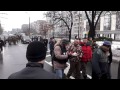 Пленные киборги бредут по улицам Донецка 
