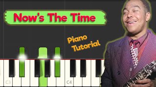Charlie Parker - Now's The Time - Jazz Piano Tutorial ( with EASY improvisation on Blues scale)
