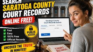 How to search Saratoga County court records online free