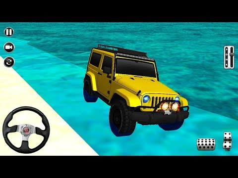 4x4 Offroad Truck Hill Racing - Legend Jeep Driving On Stranded Beach - Android Gameplay