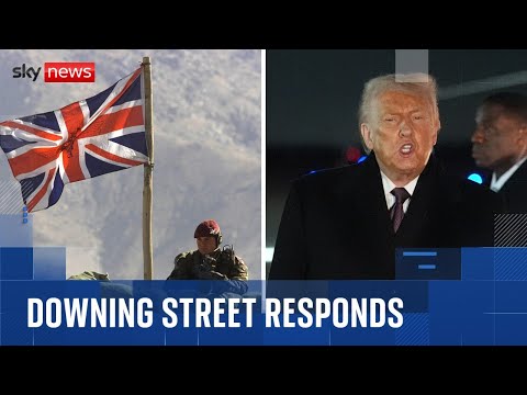Trump was 'wrong to diminish British troops', says Downing Street