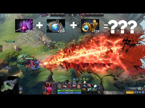 +725 Cast Range(Seer Stone, Aether Lens, and Telescope) | Queen of Pain's Sonic Wave | Arcana Mode