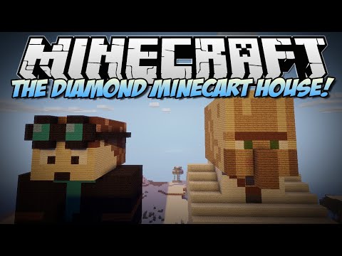 Minecraft   THE DIAMOND MINECART & Trayaurus HOUSE!   Build Showcase