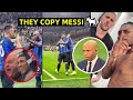 Lautaro Martinez and Lukaku copy Messi celebration after Inter beating Milan in UCL semifinal
