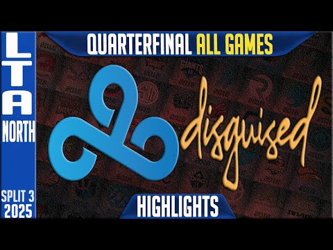C9 vs DSG ALL GAMES Highlights | LTA North Quarterfinal Playoffs 2025 | Cloud9 vs Disguised