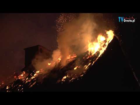 Pożar w Ornecie 19.05.2018 r.