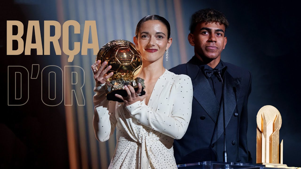 AITANA wins BALLON d'OR. LAMINE YAMAL wins Kopa Trophy. FC Barcelona, BEST Women's Team 2024!!! 🏆💙❤️