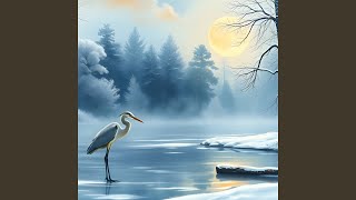 heron in winter