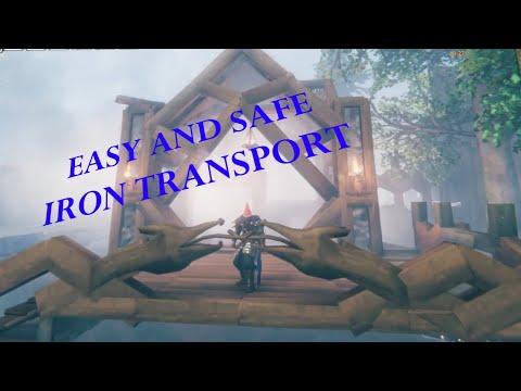 VALHEIM STAGE HOUSE quick tips: EASY and SAFE IRON transport