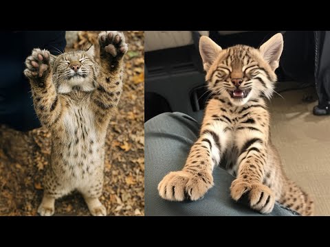 This Bobcat Wants a Hug Every Time the Man Comes Home—And You Won't Believe How It Asks!
