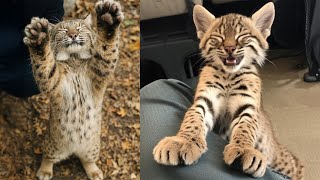 This Bobcat Wants a Hug Every Time the Man Comes Home—And You Won't Believe How It Asks!