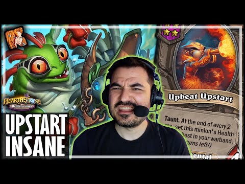 UPBEAT UPSTART IS INSANE IN MURLOCS! - Hearthstone Battlegrounds