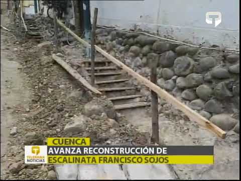 Avanza reconstrucción de escalinata Francisco Sojos