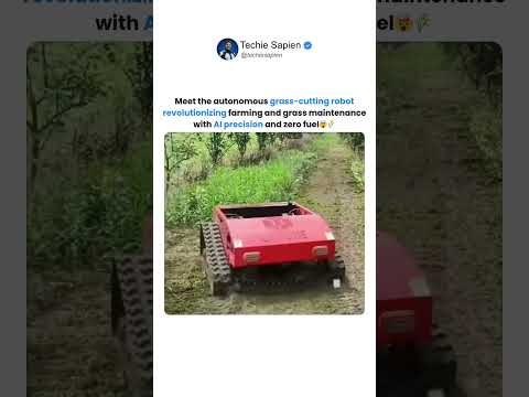 Autonomous AI Farming Robot That Cuts Grass All by Itself!🤯