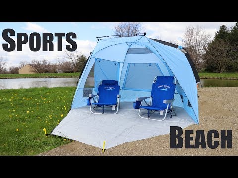 Best Beach and Sports Tent? - Easthills Outdoors Instant Shade Easy Setup Beach Tent Deluxe XL
