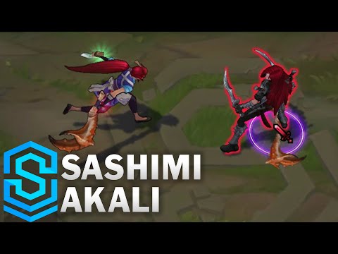 Sashimi Akali Skin Spotlight - Pre-Release - League of Legends