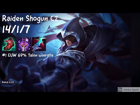 Talon Jungle Vs Volibear #1 EUW playing talon jungle with 69% win rate Challenger game