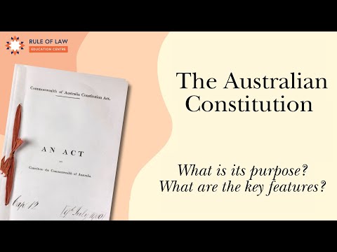 Australian Constitution: Short Video outlining key elements of Constitution