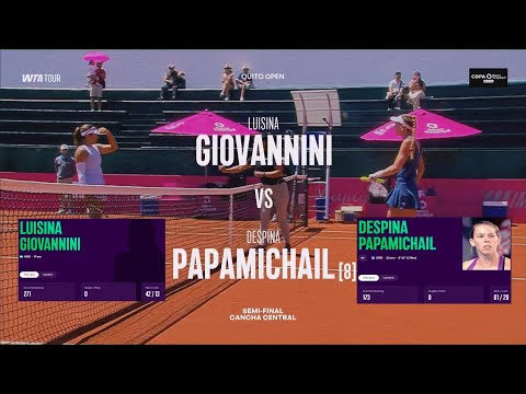 Luisina Giovannini (ARG) vs (8) Despina Papamichail (GRE) - Game, Set, Match