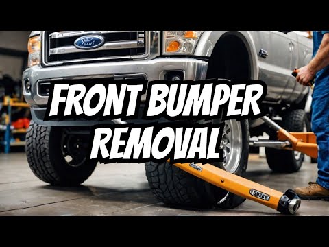 DIY: How to remove the Front Bumper on a Ford Super Duty Truck from 1999 to 2005. #ford