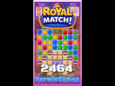 Royal Match Level 2464 - No Boosters Gameplay