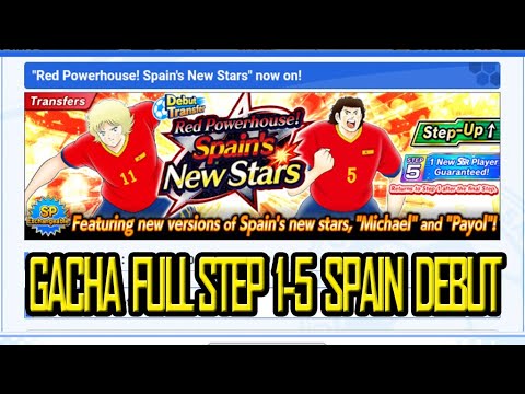 GACHA FULL STEP 1-5 SPAIN DEBUT & 150DB SUPER DREAM COLLECTION MISAKI | CAPTAIN TSUBASA DREAM TEAM