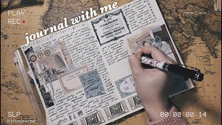 journal with me | vintage travel aesthetic 📜