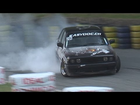 Best of Drift at fastest Hillclimb St-Ursanne - Les Rangiers 2013, BMW E30, Ford Sierra, Opel Kadett