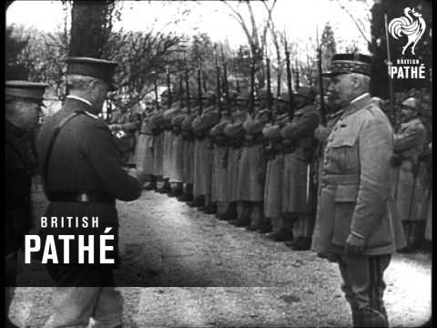 General Pershing Decorates General Petain (1918)