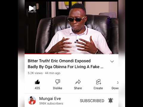 Bitter Truth! Eric Omondi Exposed Badly By Oga Obinna For Living A Fake Lifestyle.