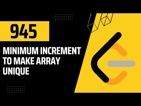 Leetcode 945. Minimum Increment to Make Array Unique