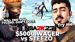Steezo challenged me for $5000, and I accepted.