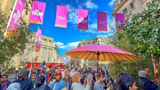 London Walk Tour 2025 | This Is Oxford Street Traffic-Free Event with MLB & NBA | 4K HDR