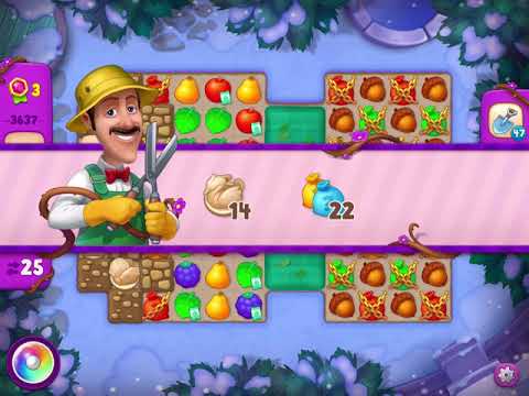 Gardenscapes Level 3637 With No Boosters - Super Hard Level - Santa’s Workshop: Replace the Window