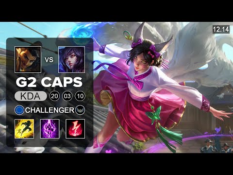 G2 Caps Ahri vs Akshan Mid - EUW Challenger - Patch 12.14 Season 12