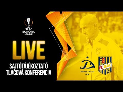 Pre-match press conference / Dinamo Tbilisi - FC DAC 1904